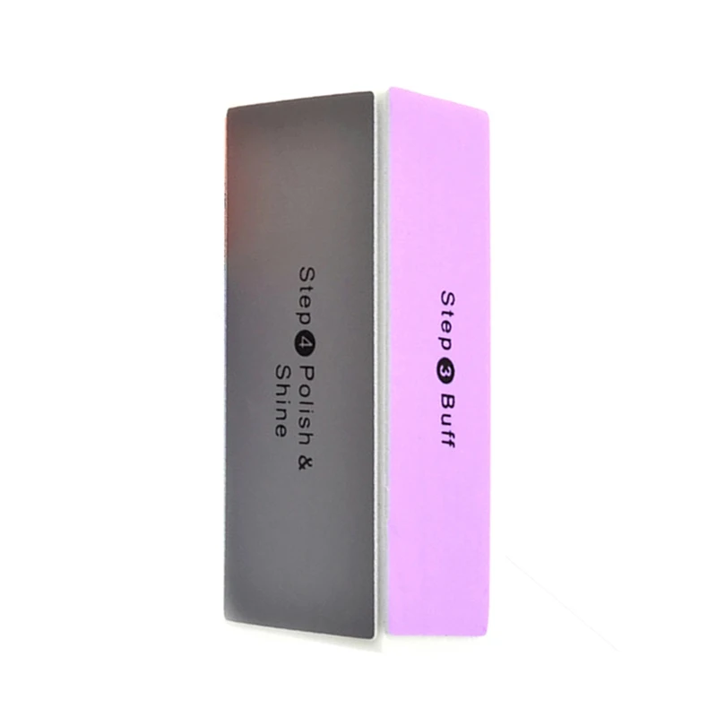 Hot Sale Personalized Professional Beauty Manicure Nail Buffer Block Colorful Reusable Small 4 Ways Nail Buffer