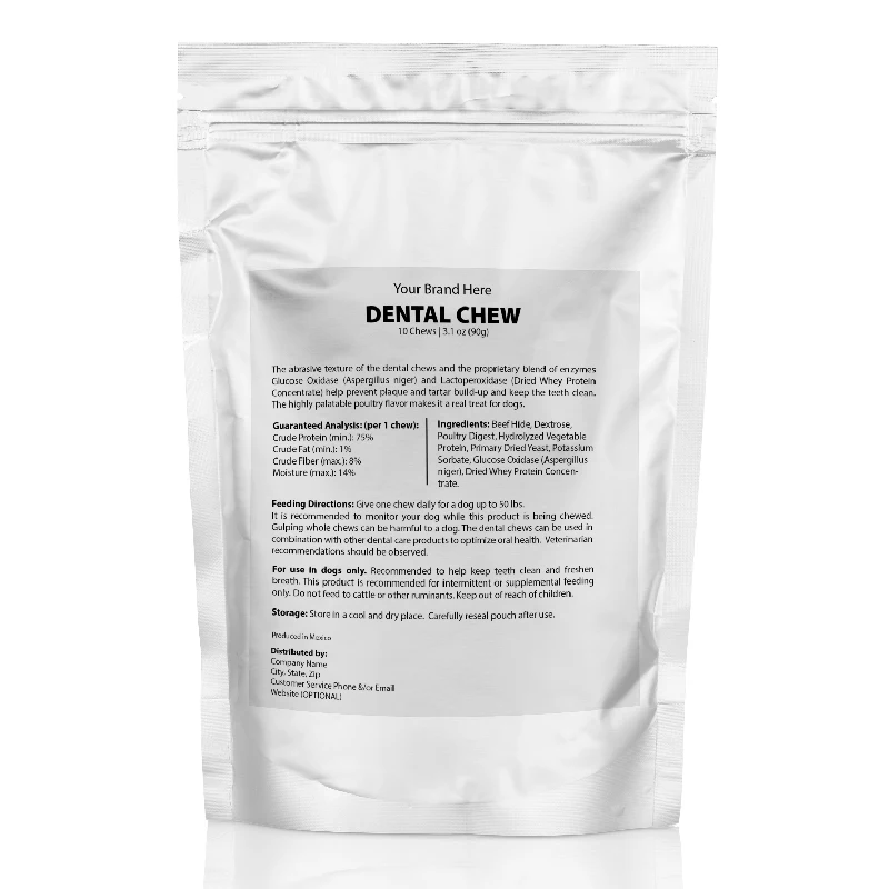 Rawhide Dental Chews 10ct for Small and Large Aggressive Dogs Chewing Dogs Extra Dental Care Digestible Dental Sticks for Dogs