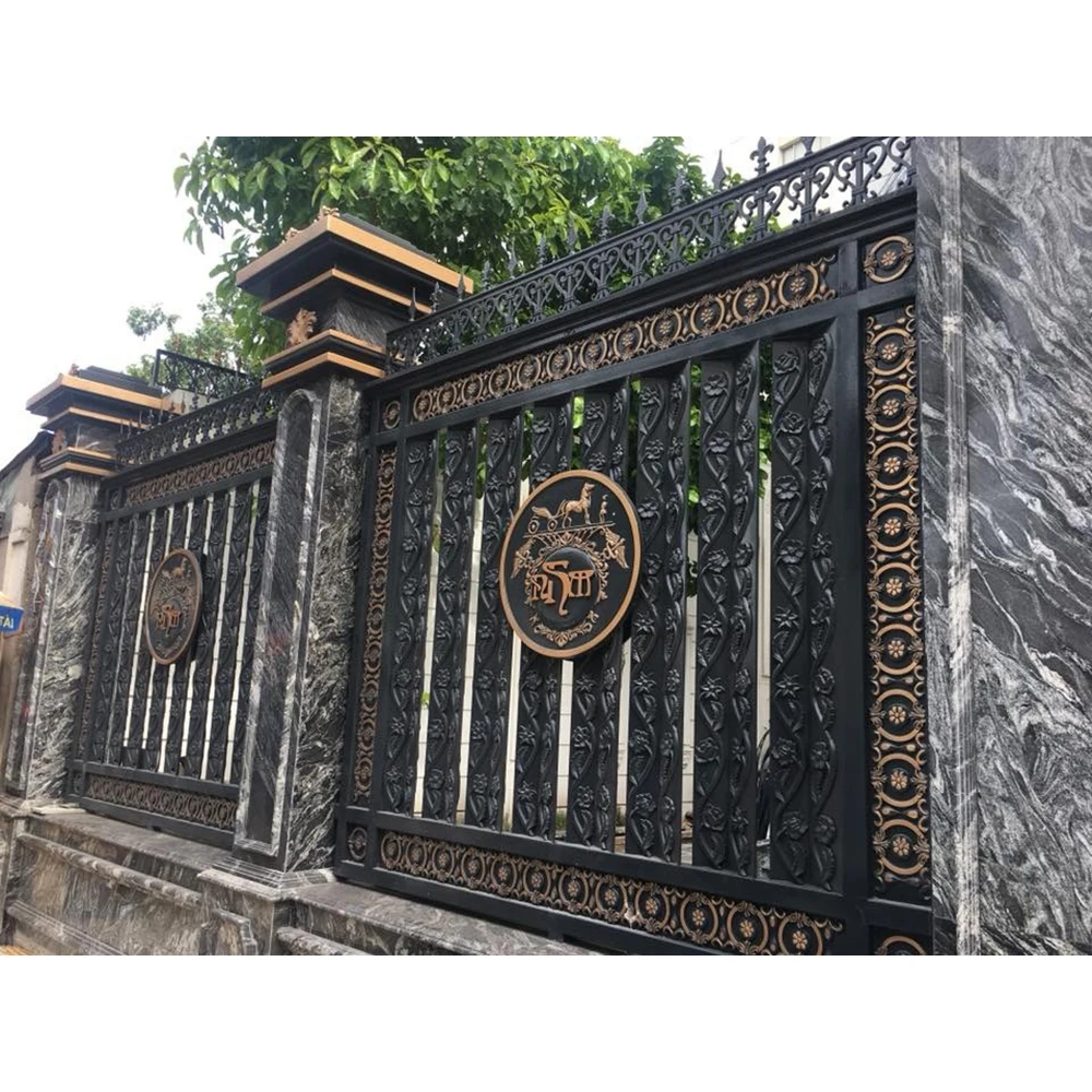 Оптовый Поставщик крупные партии кованый железный настенный экран для забора