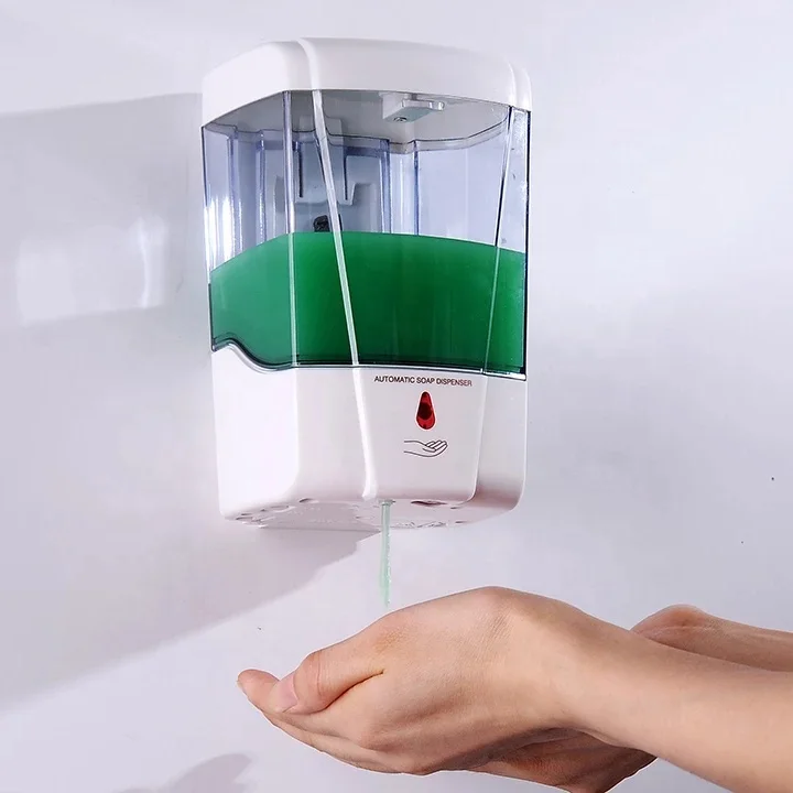 700 мл пластиковый настенный Auto дозатор для жидкого мыла, Бесконтактный, кухня, ванная комната ручной оптом посудомоечная машина пены автомат для подачи жидкого мыла