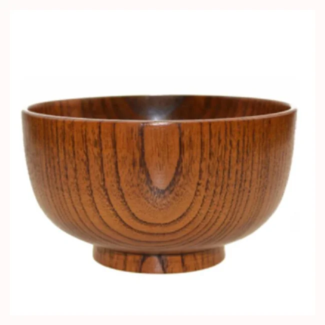 Customized Design and Size Salad Or Soup Serving Bowl Chinese Wooden Bowl Boat Shape Acacia Wooden Serving Bowl