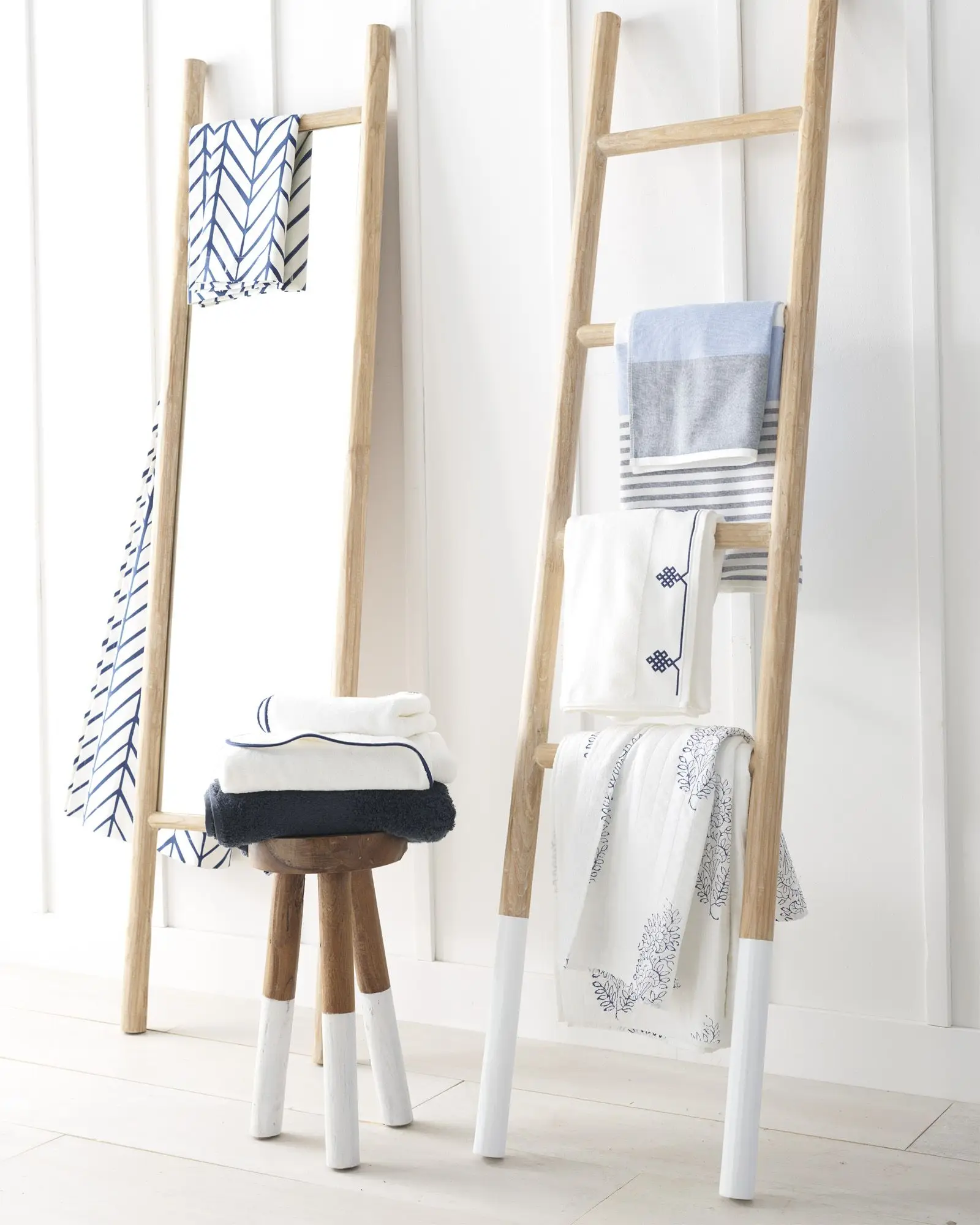 Ladder Towel Ladder Bamboo Rack For Decoration Bamboo Holding Ladder