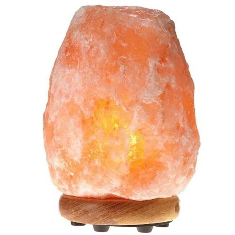 Гималайская соляная лампа среднего размера ручной резной хрустальный камень в розовом оранжевом естественном ночном свете стол для спальни декоративный предмет