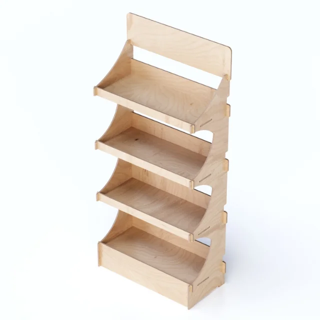 Best Quality Interlocking Sustainable Customizable Wooden Exhibition Stand for Alcoholic Beverages