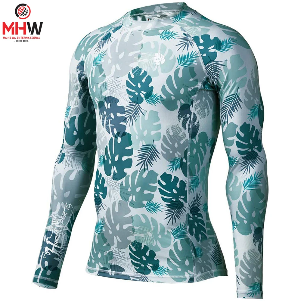 Men 3D Rash Guard Compression Shirt Quick Drying Fitness Clothing MMA Fashion Rash Guard