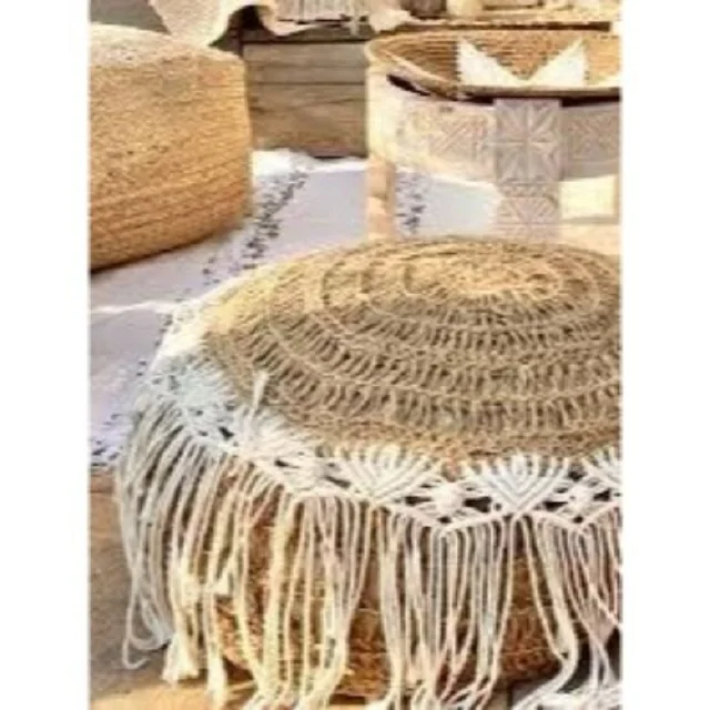 Round Poufs Living Room Furniture Home Stool & Ottoman Modern Outdoor Fabric home decoration items