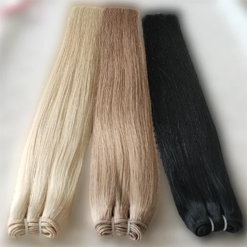 Высококачественные необработанные натуральные волосы для наращивания с выравненной кутикулой человеческие черных женщин вьетнамские