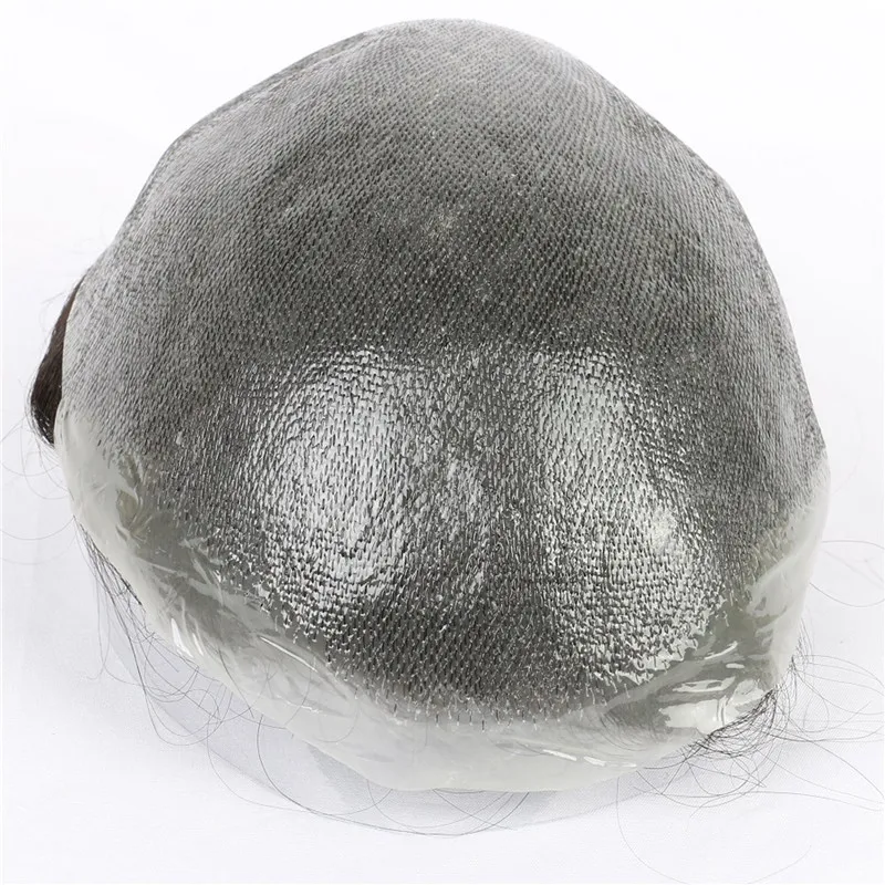  Оптовая продажа Заводская система замены человеческих волос Remy мужской парик из тонкой кожи в наличии