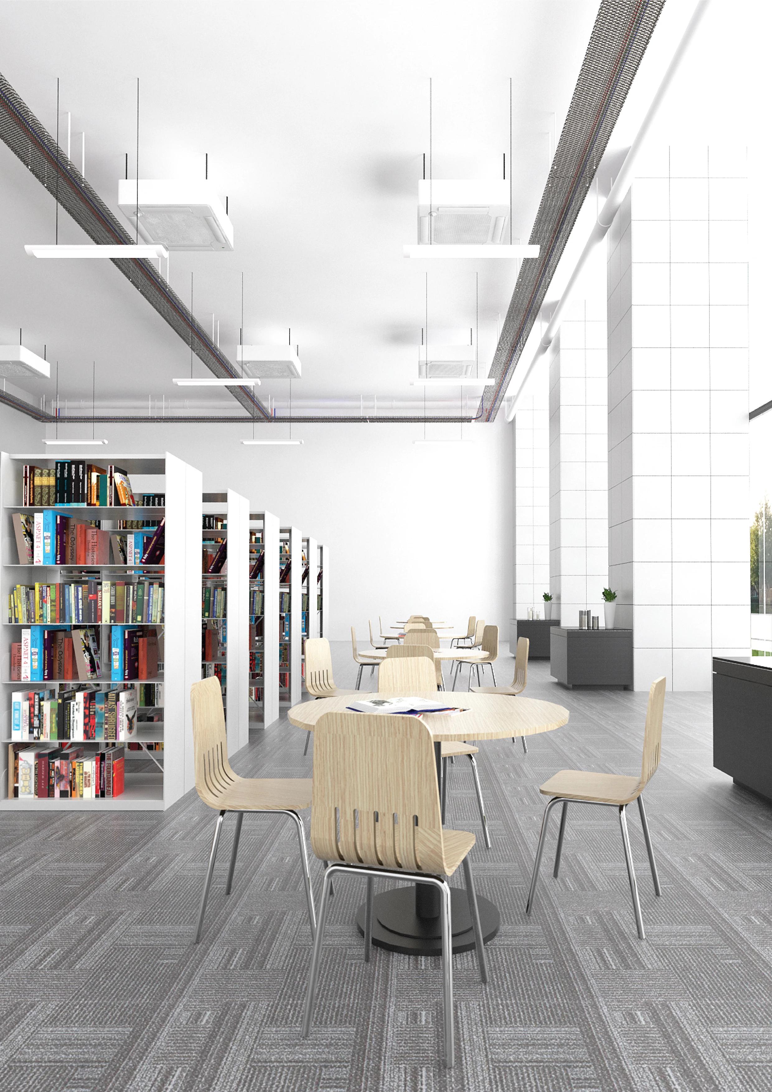 Modern Library Furniture Student Study Carrel