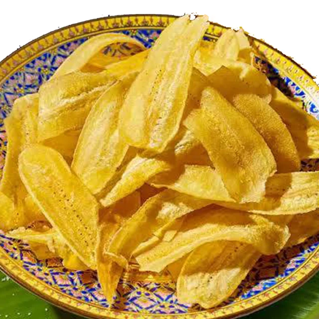 Thai Snack Crispy Banana Chips Salted Yellow Color Sweet Taste Normal Origin Type Organic Fresh Food Grade for Export