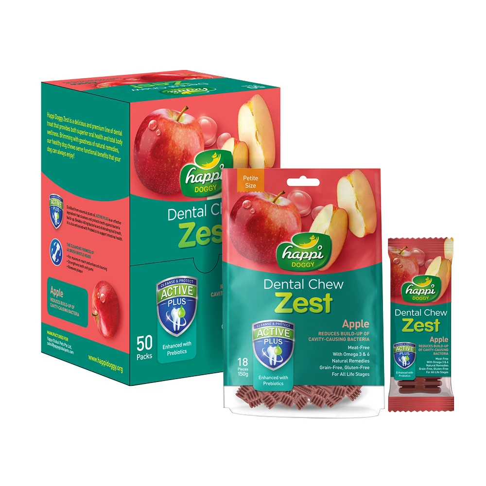 АПИ собачий Zest укрепленный пребиотики богатый Омега массаж десен жевательная игрушка для собак маленькая 4 дюйма аромат яблока с угощением
