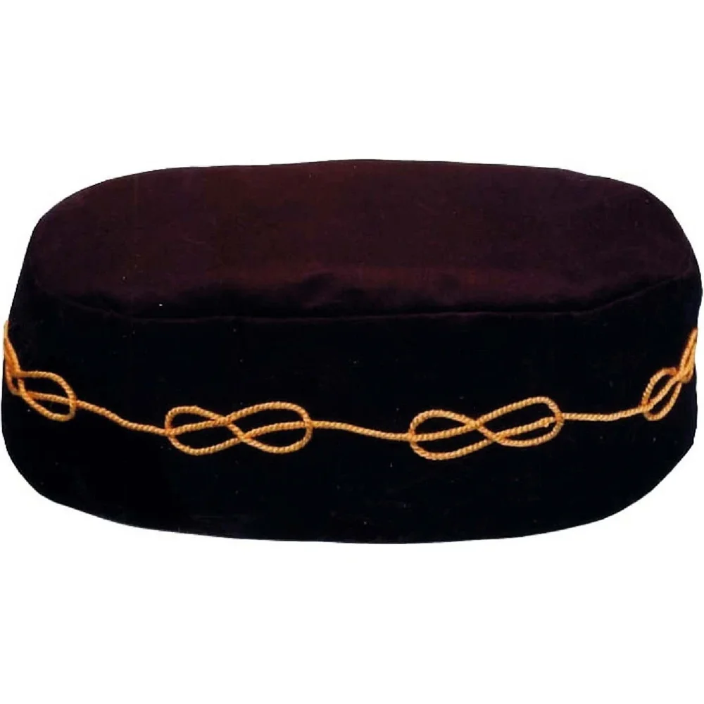 Hot Sale Master Mason Black Hat with Braid Custom Color Braid Masonic Caps For Sale