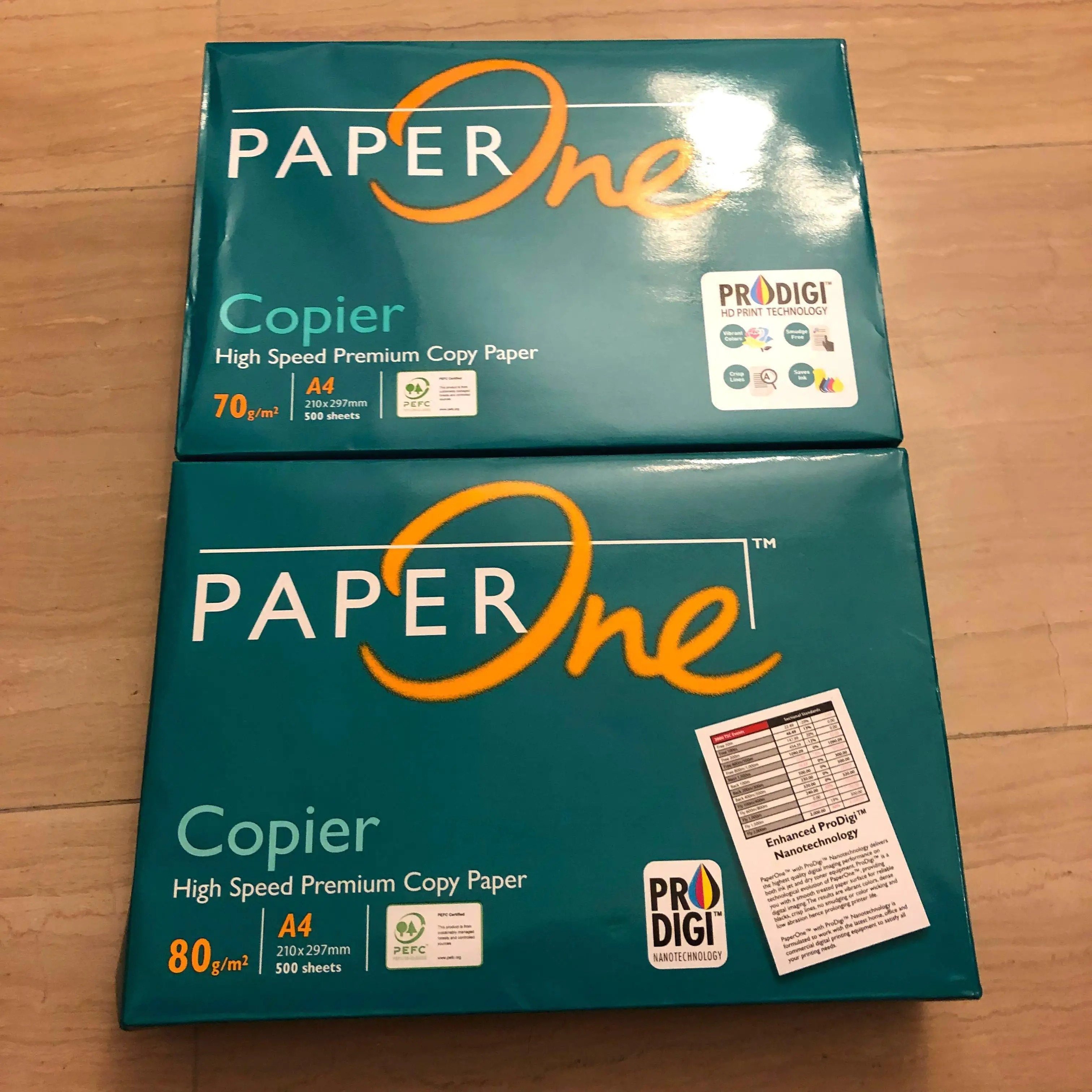 
Paper One A4 Paper One 80 GSM 70 Gram Copy Paper / A4 Copy Paper 80gsm / Double 4 Copy Paper 
