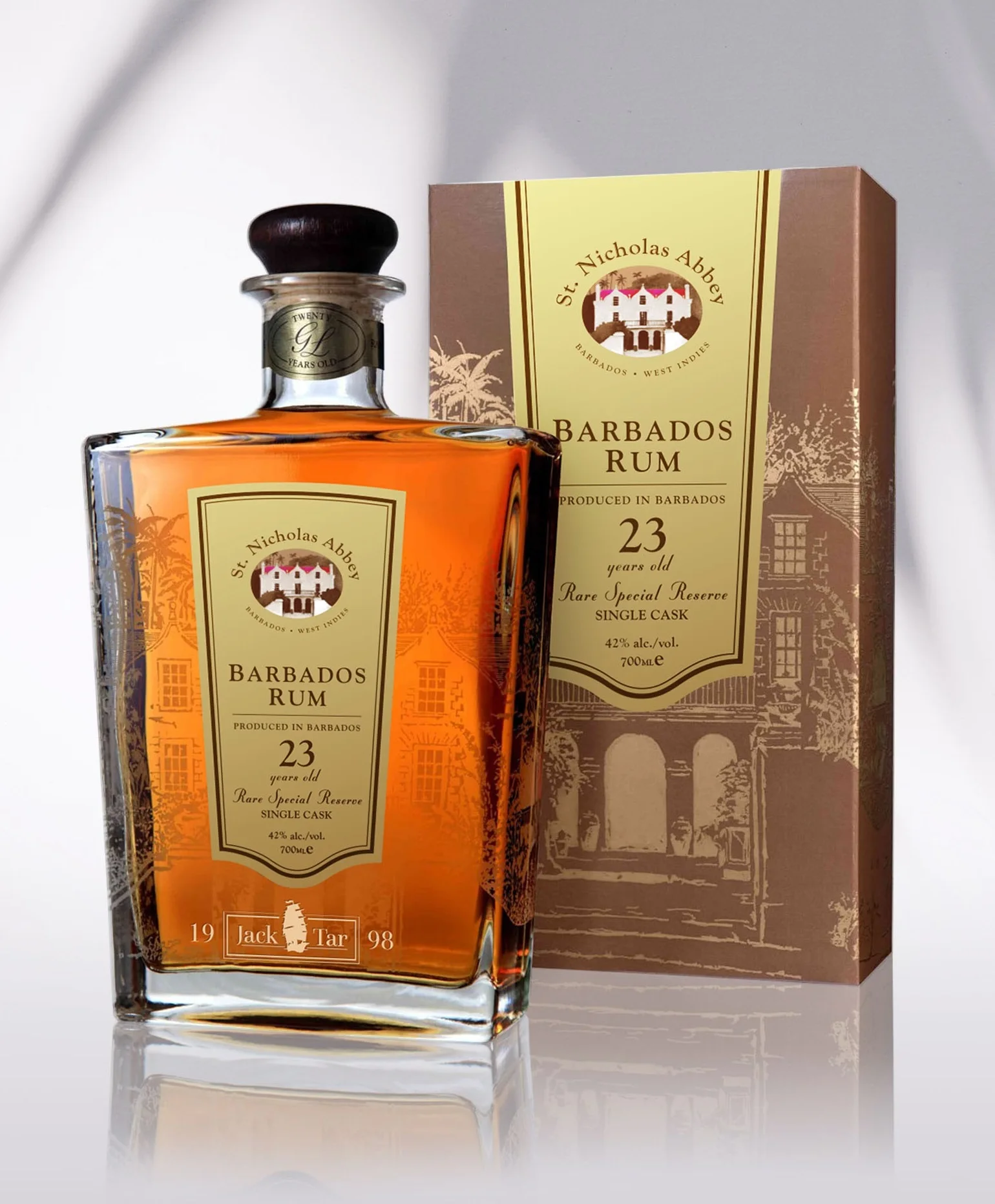 Мораль Святого Николая (Abbey) Барбадоса-Single Cask 21 лет-редкий специальный резерв-42% Том-700 мл