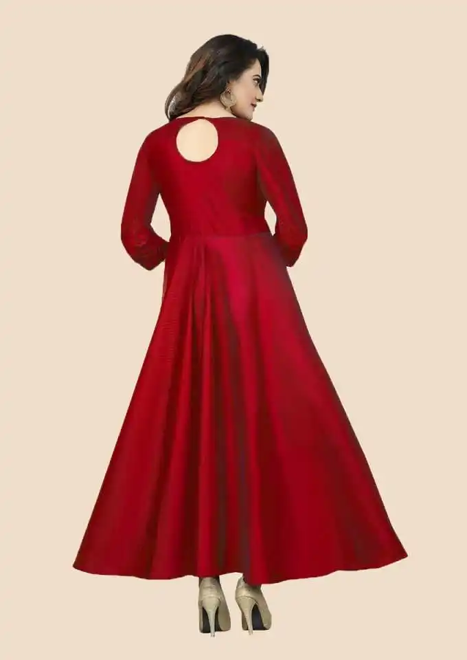 HEAVY DIGITAL PRINT TRADITIONAL ANARKALI DRESS FROM OMVAGMINE