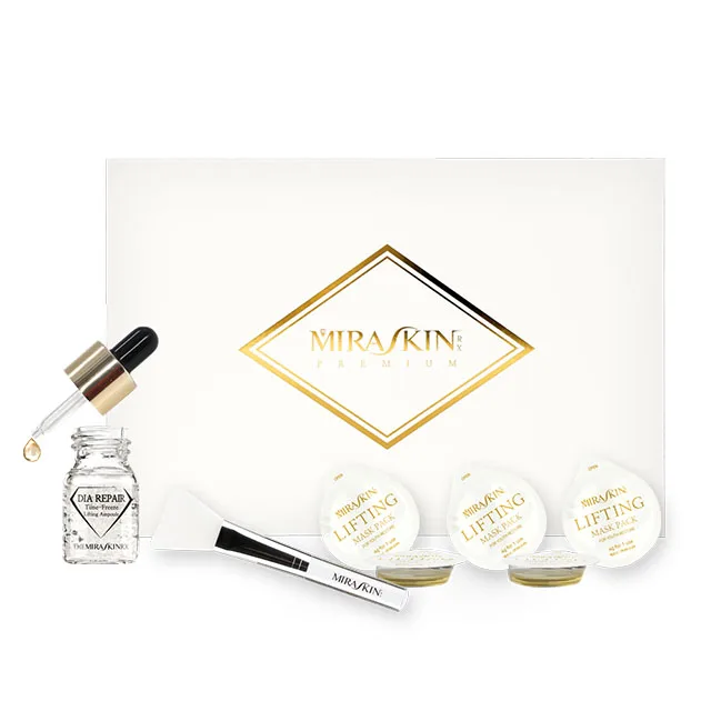 The MIRASKIN RX PREMIUMSET Lifting Mask Pack 4 g x 12 ea and Dia Repair Ampoule 8 ml x 8 ea OTILTD