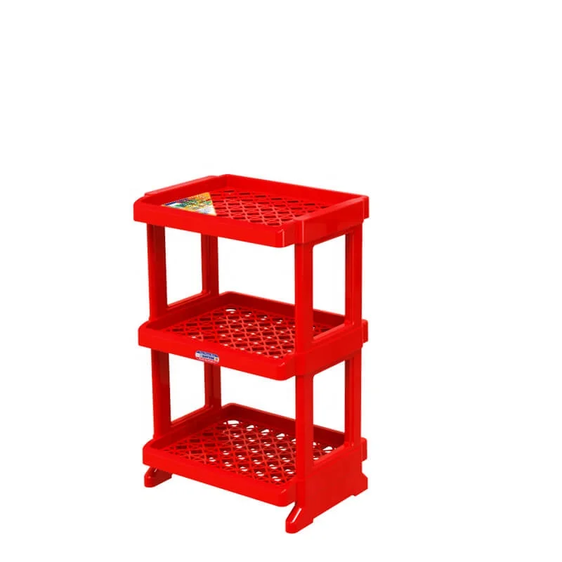 Hot Dana shoes plastic rack shelf with 3 levels made in Vietnam
