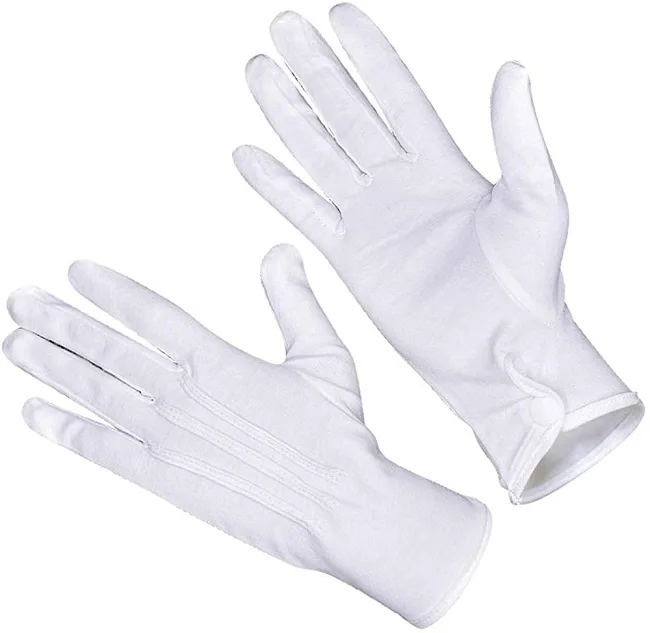 2022 latest design 100% cotton bridal gloves customized color size style logo packing ODM supply