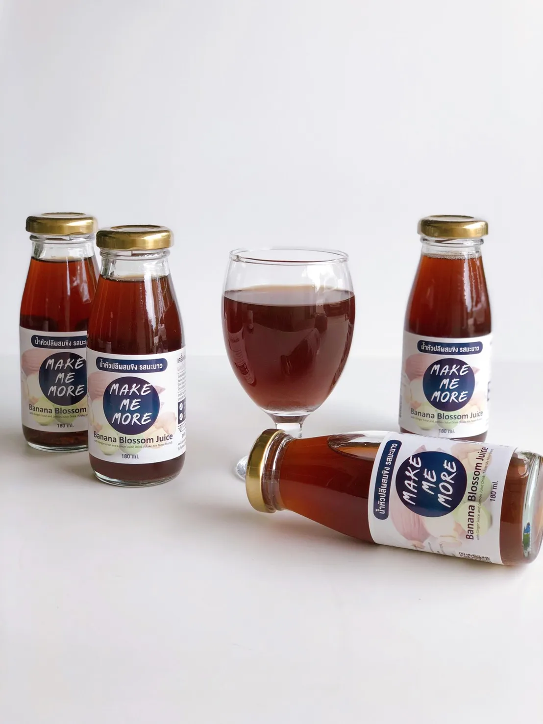 
Premium Quality 6 Bottles / box Sweet and Sour banana flower extract Concentrated banana blossom juice 