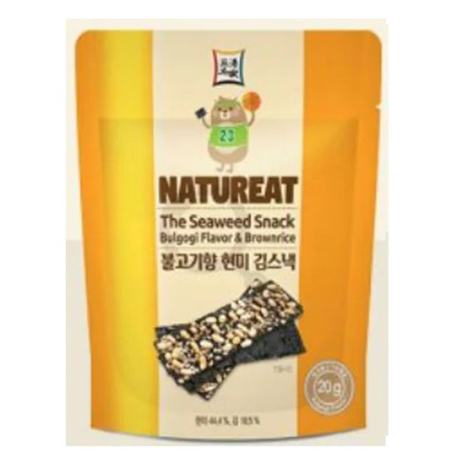 Best Selling Korea Bulgogi Flavor Seaweed Snack with Brown rice Crispy Seaweed Snack Made in Korea Fast Delivery