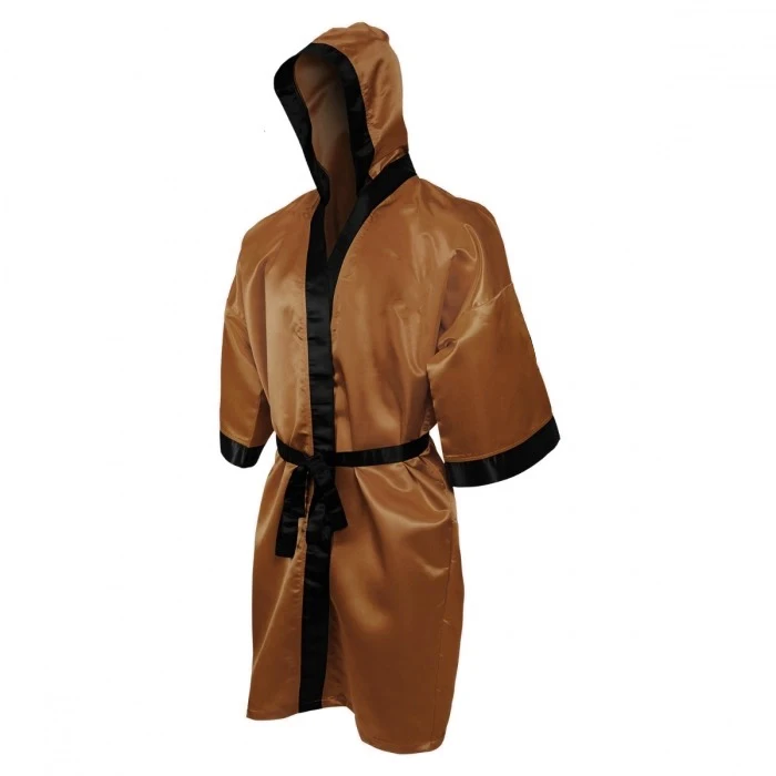 Зеленое боксерское платье Новое поступление полная длина боксерского платья чемпионов мира с капюшоном