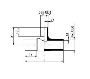 
Reducer Tee Long Spigot 