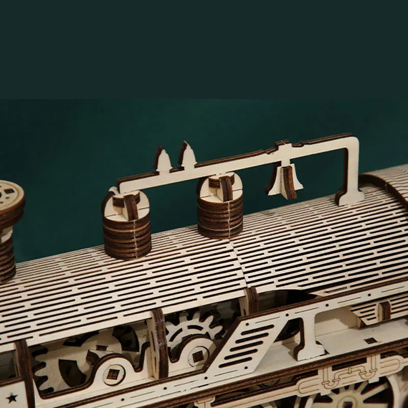 Train Box Custom Maker Kit Engine DIY Toy Model Adults Games Kids Wood 3d Puzzle Jigsaw