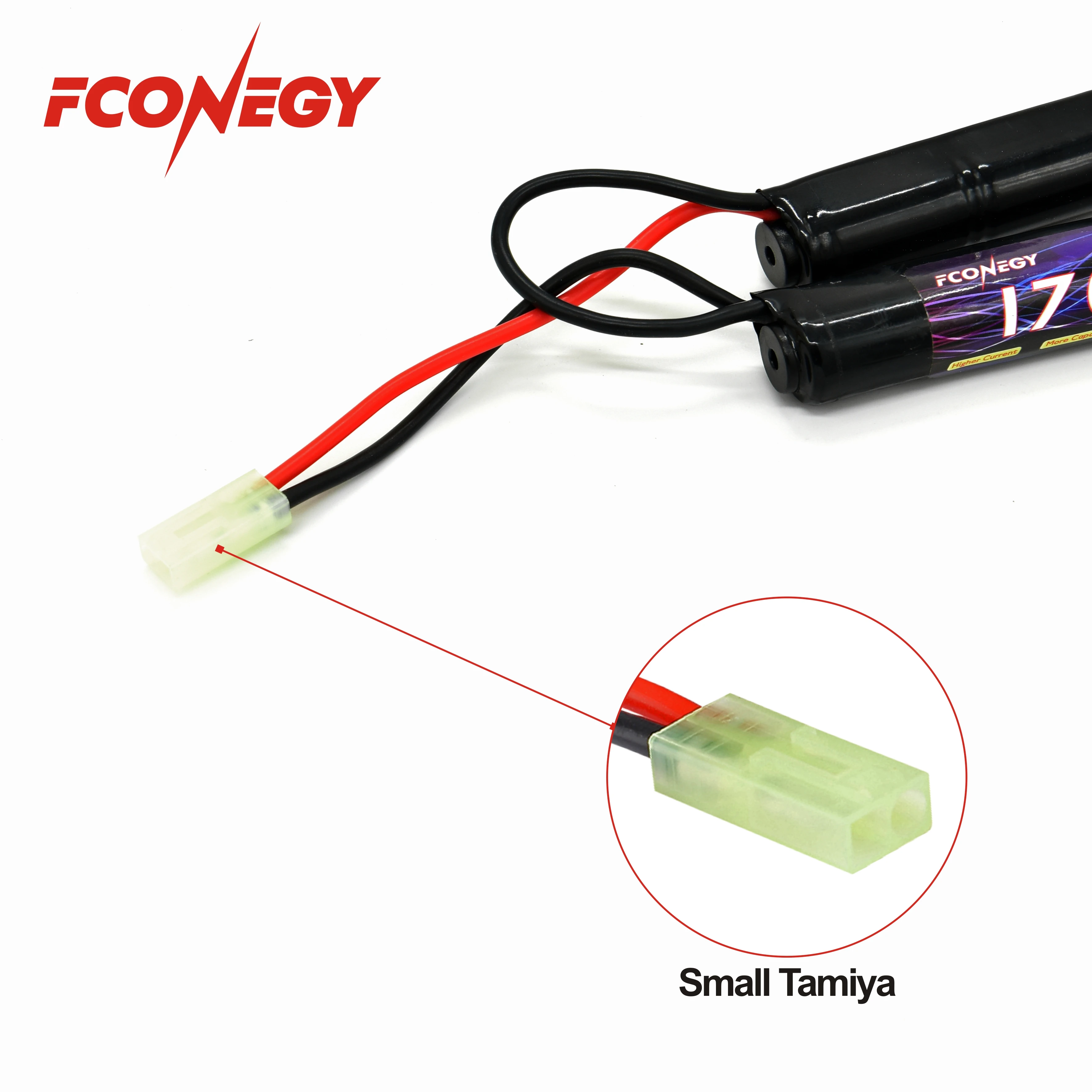 Аккумуляторная батарея Fconegy 2/3a1600 2/3a1700 9 6 в NiMH нунчак или бабочка с разъемом Mini Tamiya Deans для страйкбольных