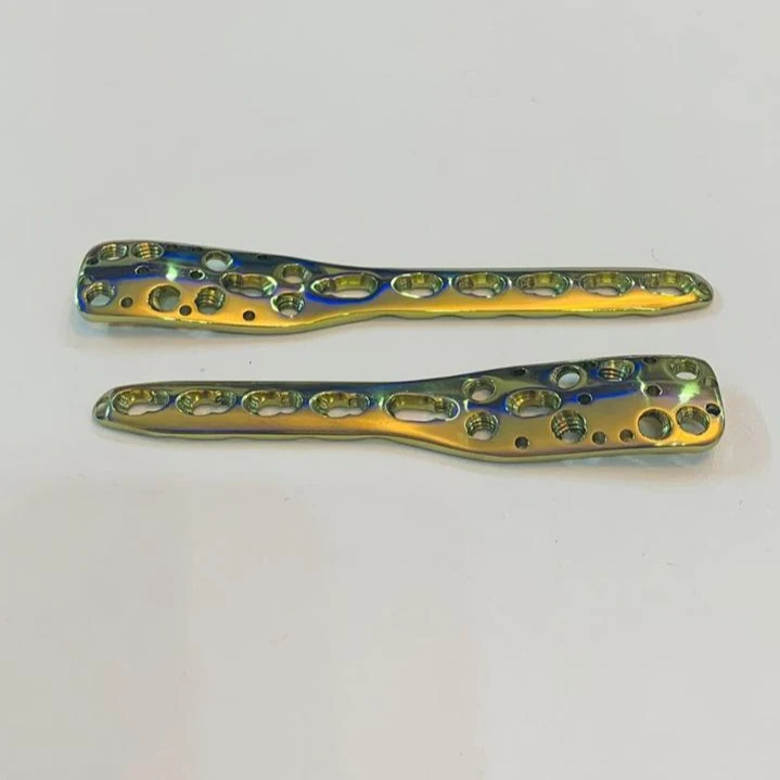 Orthopedic implant Femoral Proximal Humerus Safety Lock Gold plates 2 Pcs
