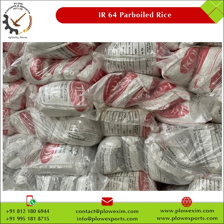 Wholesale Supplier of Best Quality Rich Aroma Long Grain Parboiled Rice/ IR64 Long Grain Parboiled Rice