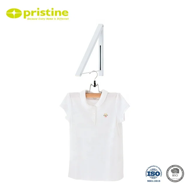 
Wall Mounted Laundry Hanging Clothes Rail Hanger | Made In Taiwan | Metal | On Wall 