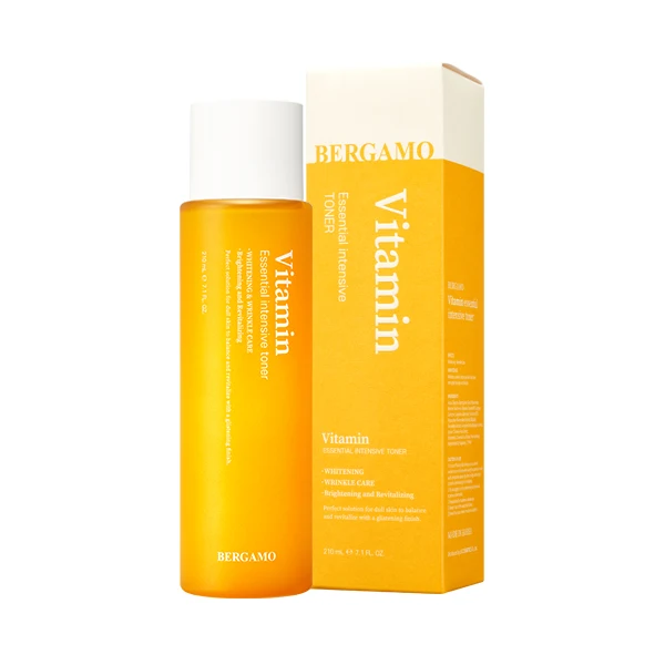 BERGAMO VITAMIN ESSENTIAL INTENSIVE TONER made in Korea whitening wrinkle care brightening revitalizing