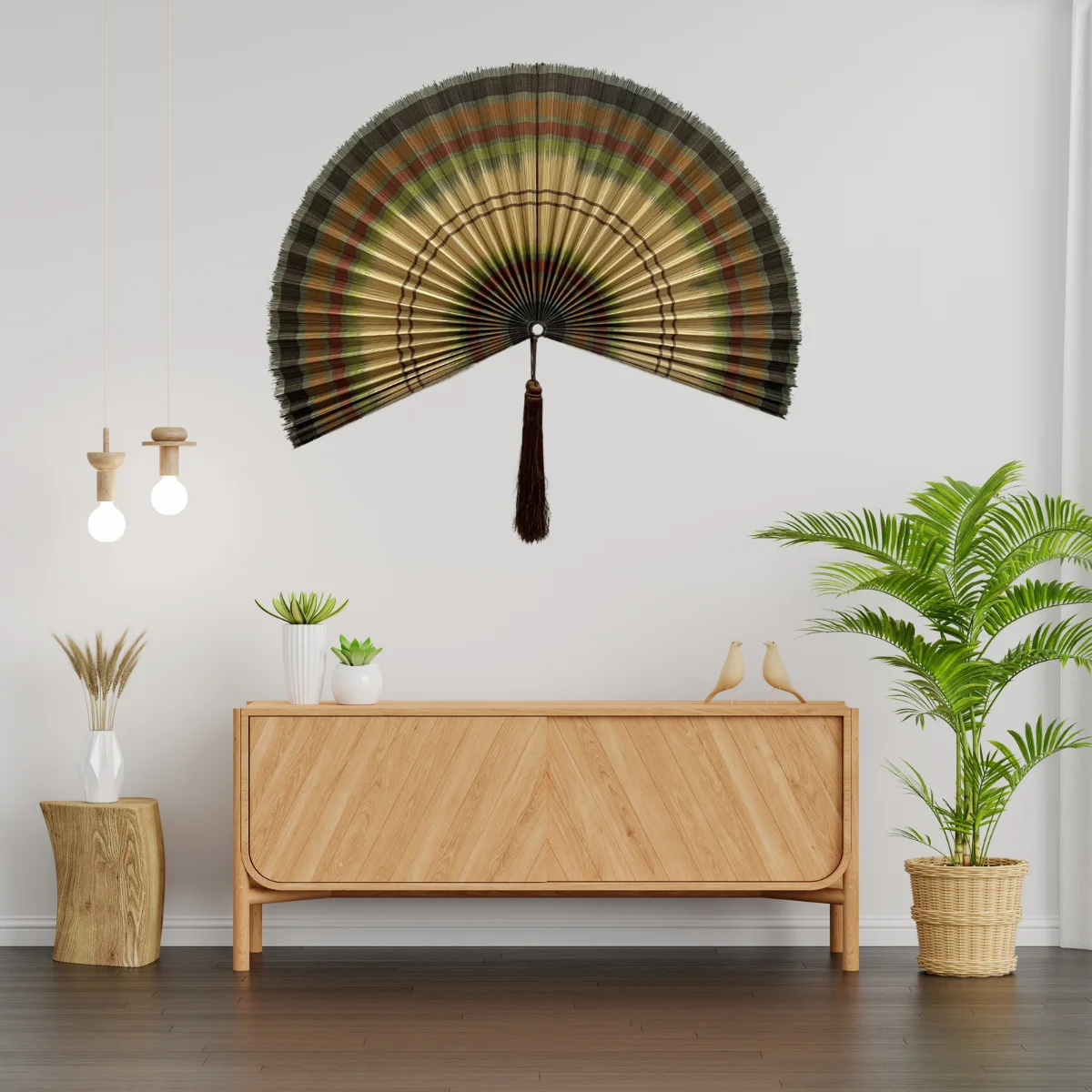 Best Selling Wall Fan Wall Decoration Fan Hanging Bamboo Handicraft Vietnam for Home Vintage