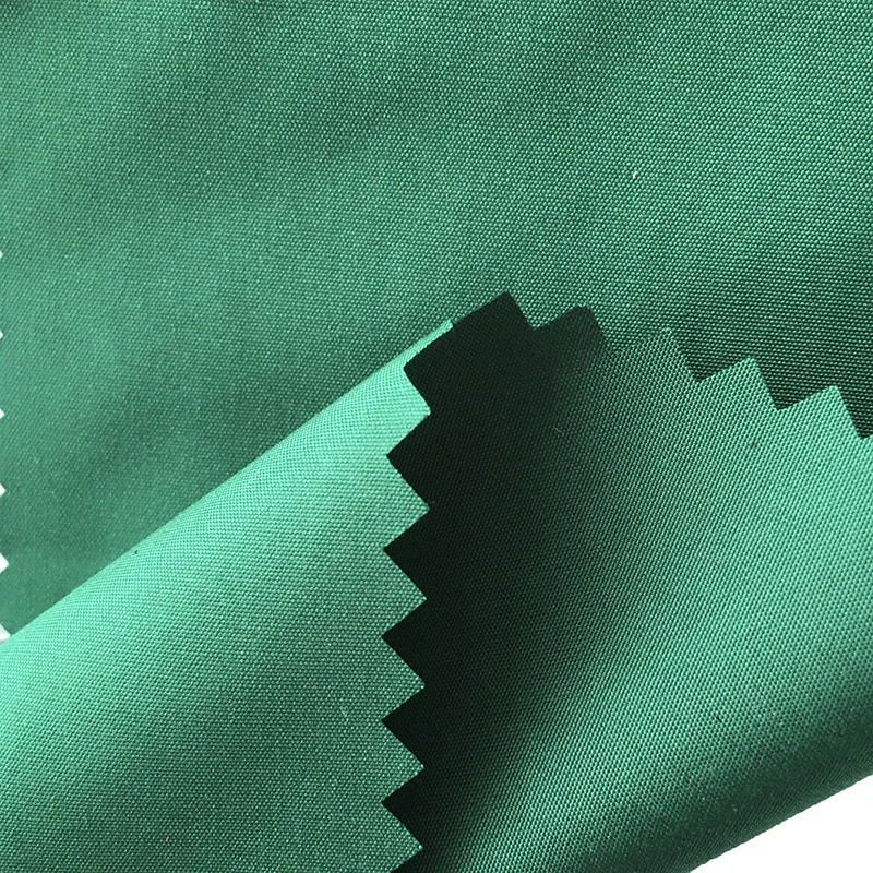 Wholesale 300T Polyester Pongee Fabric PU Coated Fabric 90GSM Anti-Static Fabric For Puffer Jackets