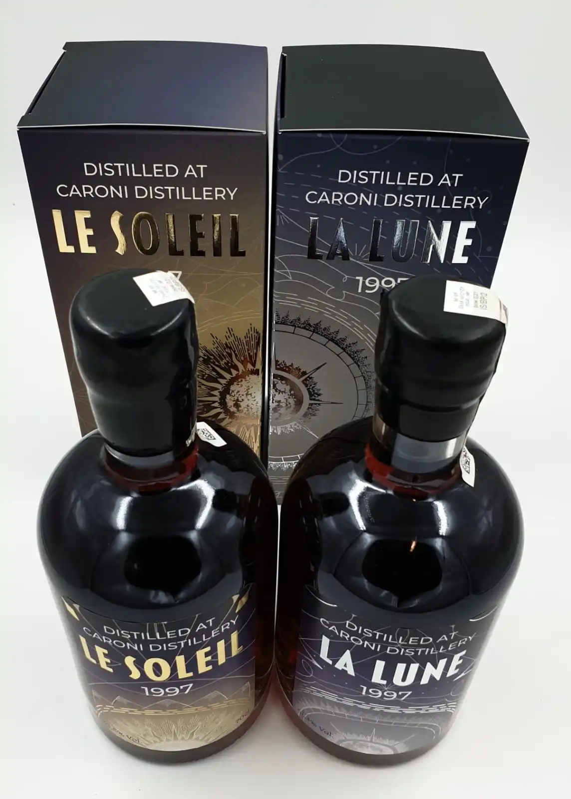 Cosmic Series Caroni - La Lune & Le Soleil - Two Single Cask Rum - Distilled at Caroni Distillery - Trinidad Rum - 2x 700ml
