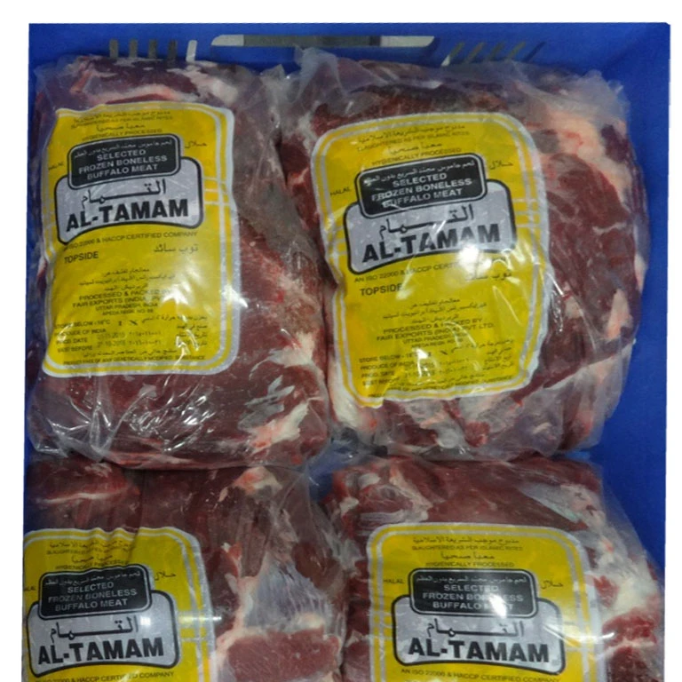 Indian Fresh Halal Frozen boneless Buffalo Meat Topside buffalo meat frozen halal goat meat Frozen beef In cheap price