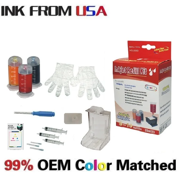 for canon IP3600 IP4760 Printer CLI-221 PGI-220 CLI-511 CLI-811 Cartridge ink refill tool kit