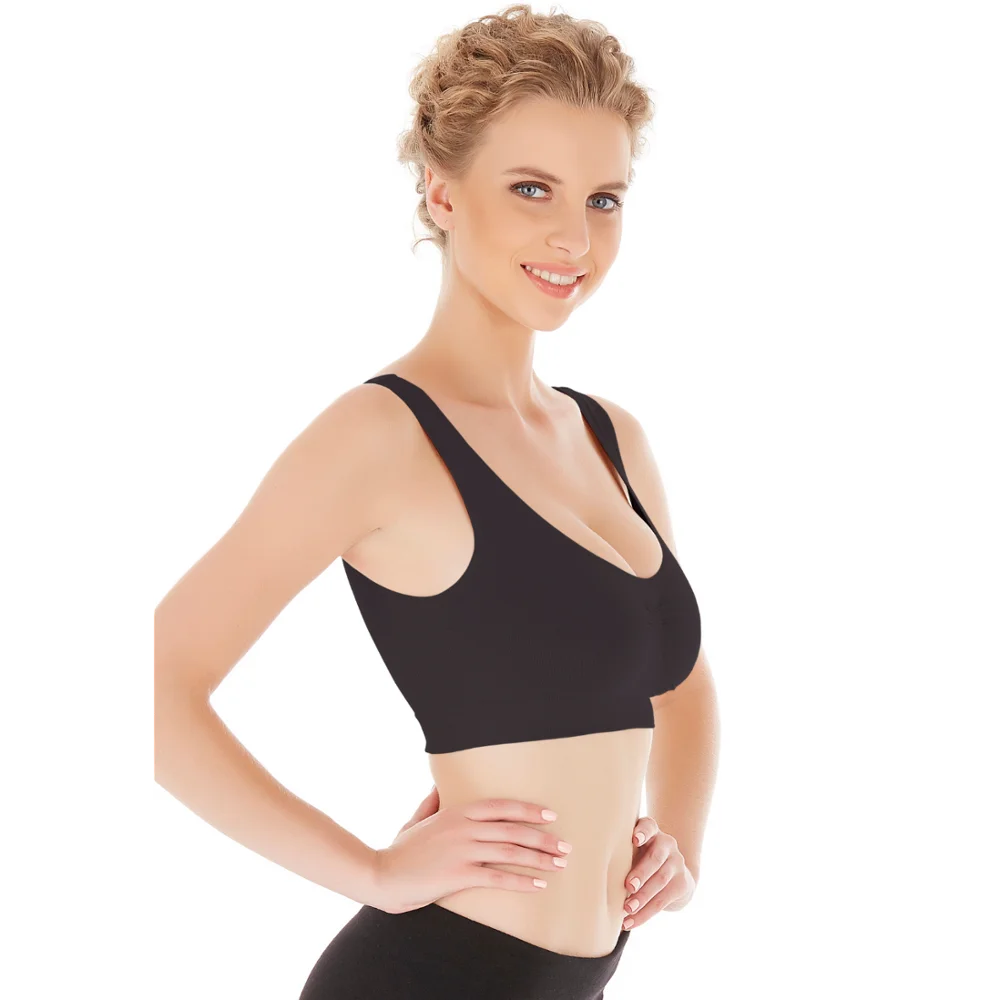Seamless Thick Strap Shapewear Overbust Bustier Bra Bralette