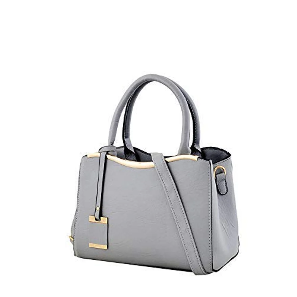 Latest Fashion PU Leather Shoulder Strap Women Ladies Handbag / Private Label Shopping Hand Bags GENUINE Leather Solid PK Zipper