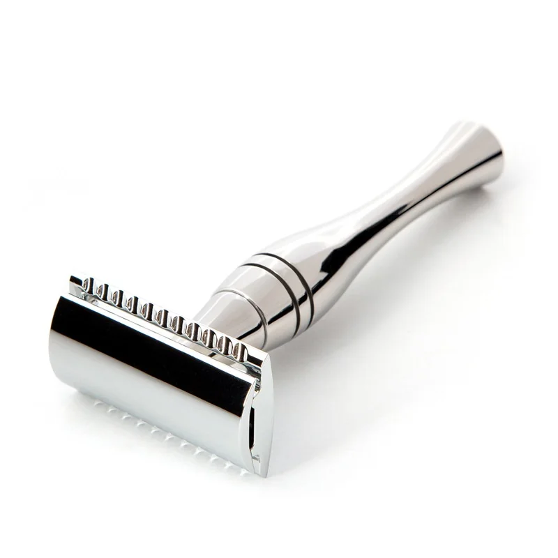 
Luxury double edge safety razor with brass handle/Customize Logo brass Handle Classical Double-Edge Safety Razor 