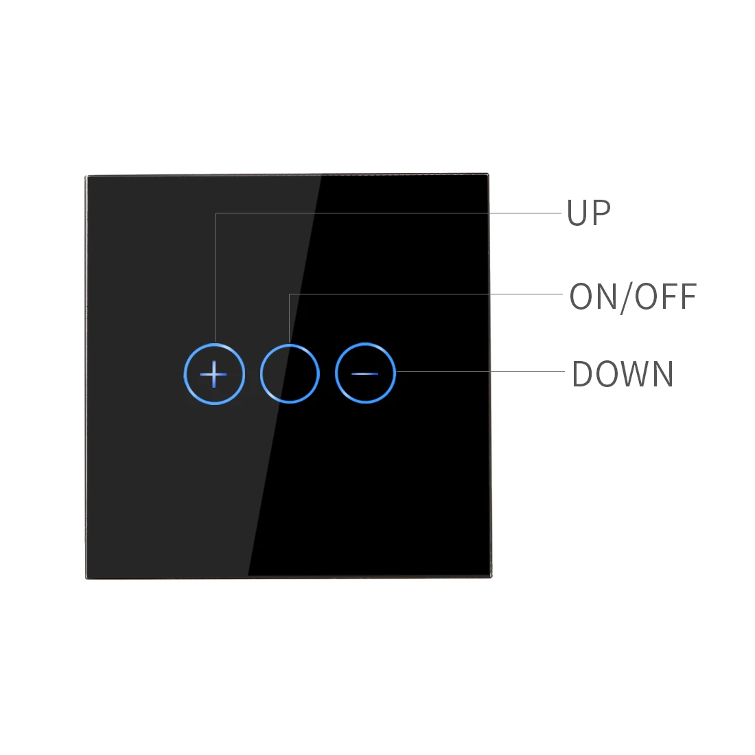 Bingoelec Wifi Dimmer Switch for Led Lights Touch Dimmer Switch Module Smart Home Appliances 86mm*86mm