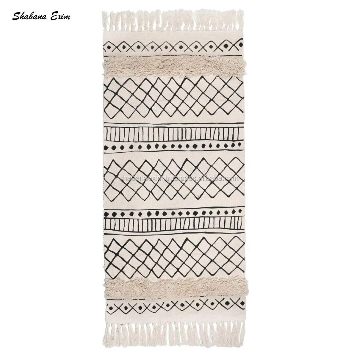 Большой богемный ковер для гостиной