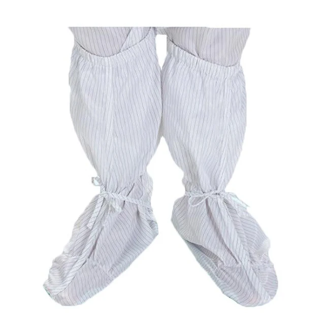 Hot Selling Anti Static Cleanroom Long Booties Safety Foot Cover (CR)