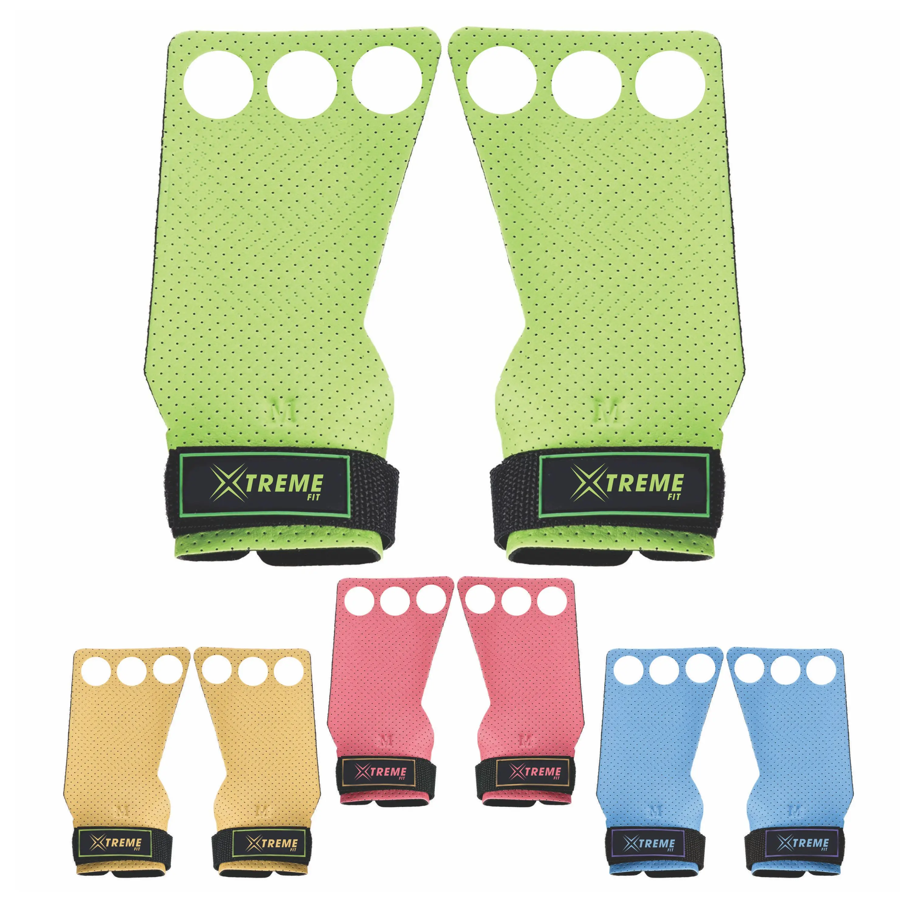 WODies Hand Grips with Wrist Wraps for Weightlifting Pull-Ups Cross Training WODs and Gymnastics Prevent
