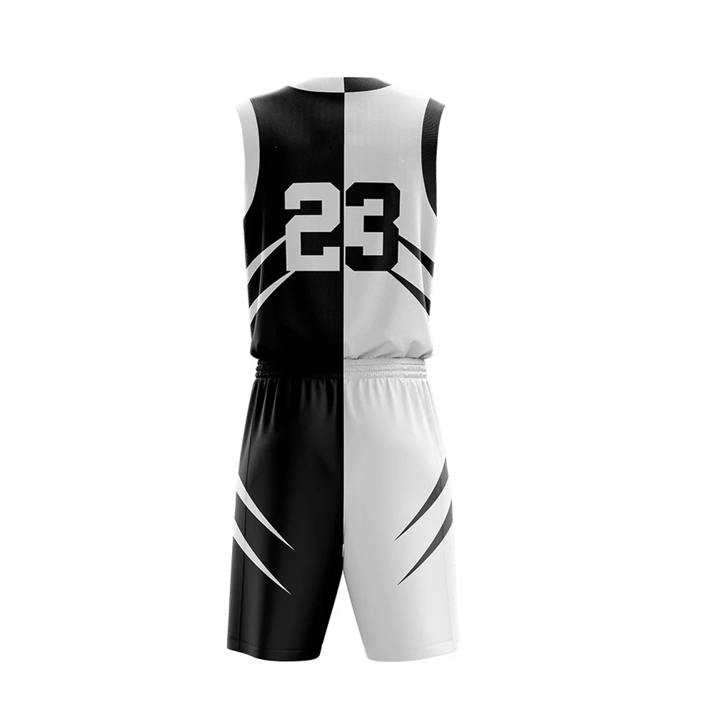 New style fashion design custom basketball uniform sublimation reversible basketball