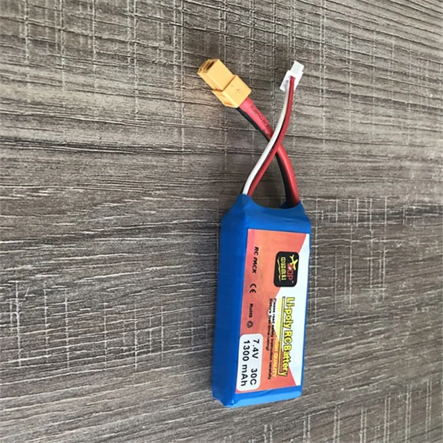 7.4V 1300mAh 30C battery pack for RC Car