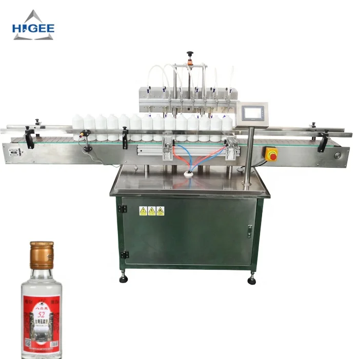 Automatic alcohol filling machine mini liquor bottle 50ml  bottling machine with vodka spirits whiskey liquor bottle liquid