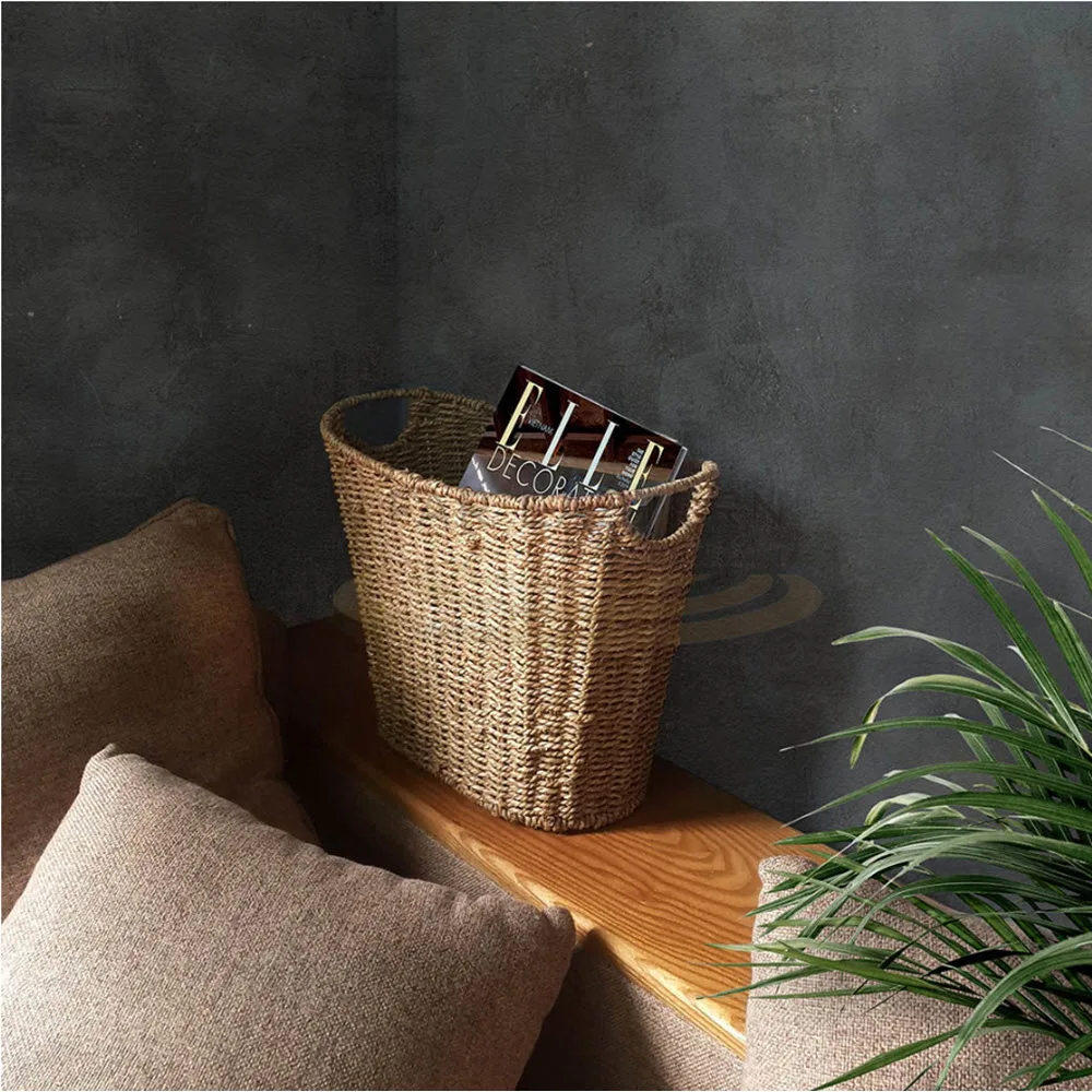 Hot selling wholesale shopping basket hand woven baskets wicker storage basket from Viet Nam 2021