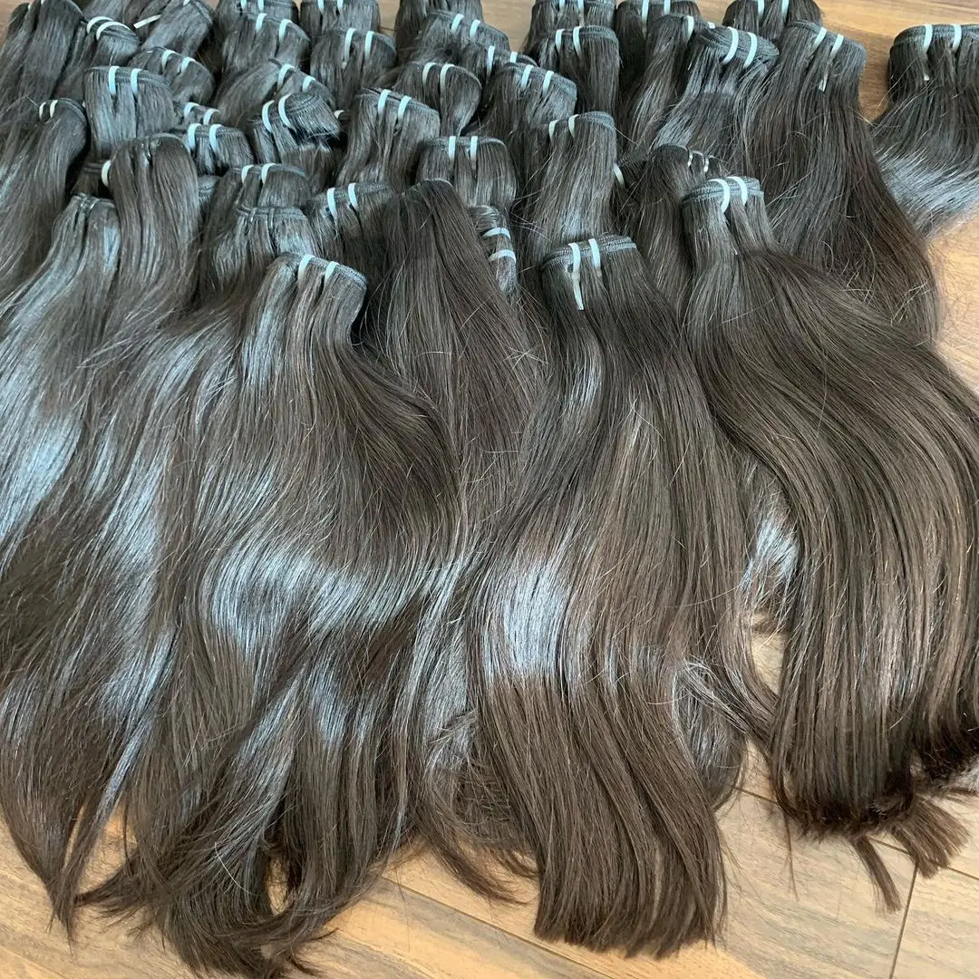 Double Weft Drawn Remy unprocessed wholesale 100% one donor Vietnamese human raw cuticle aligned virgin hair vendors