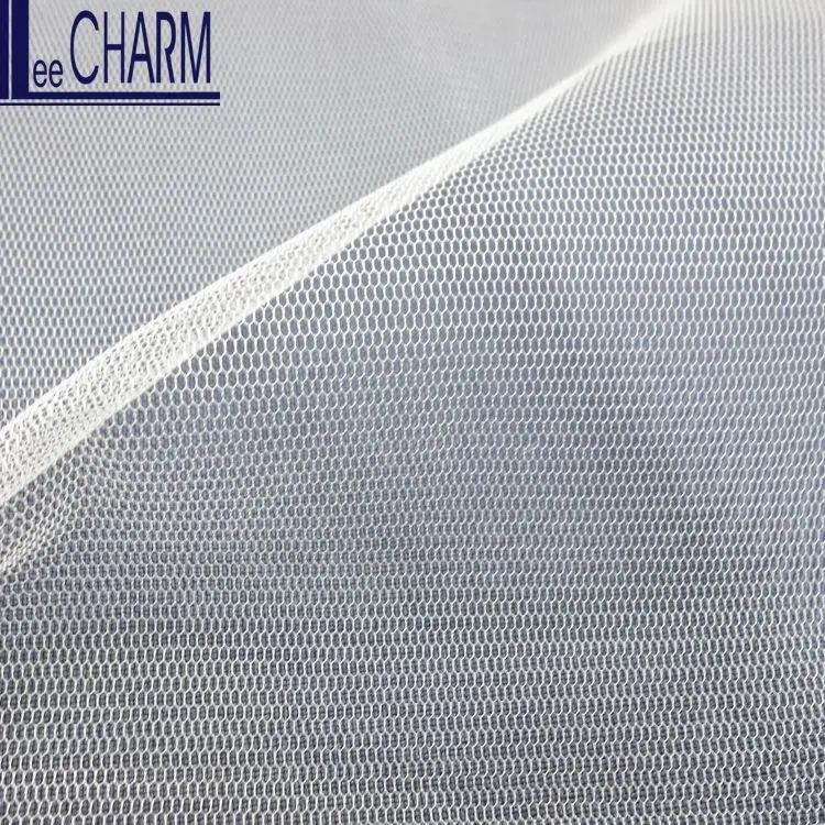 LCY665 100% Nylon 30D Pink Tulle Fabric